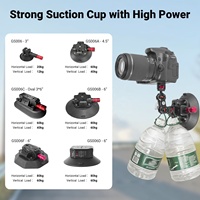 Vente directe d'usine YUANYU OEM 3 "4.5" 6 "support de téléphone à ventouse de voiture en caoutchouc solide support de caméra