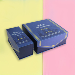 Wholesale Luxury Packaging Blue <b>Box</b> Closure Custom Logo Magnetic Gift <b>Box</b> Package Custom Design Hair Wig Gift - Product Image 5