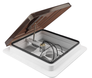 14 "RV tetto di sfiato con telecomando per rimorchio <span class=keywords><strong>Camper</strong></span> universale bianco coperchio del tetto di sfiato con 12V ventola di sfiato 6" lame coperchio bianco - Product Image 4