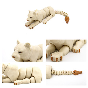 Vashine Set di Leone e Leonessa Stampati in 3D, Figura Articolata di Animale, Ornamento da Scrivania Il Re Leone, Regalo Creativo Antistress per Appassionati della Fauna Selvatica - Product Image 3