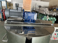 300 500 litres en acier inoxydable 316L réservoirs de mélange d'agitation chimique vaisselle liquide savon détergent mélangeur mélange faisant la machine