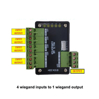Convertisseur Répartiteur Wiegand à 1 Entrée Lecteur RFID et 4 Sorties Contrôleurs d'Accès, Modèle WST-WG2WG4 PC+PCB, Vente Chaude