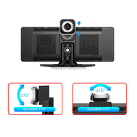 Monitor Inteligente para Automóvil de 9 Pulgadas, Estéreo Portátil para Tablero con Pantalla Táctil CarPlay y Android Auto para Reproductor FM MP5/DVR