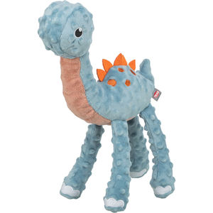 Jouet à mâcher pour animaux de compagnie Dino 38 cm bleu avec pointes orange pour chiens - Product Image 1