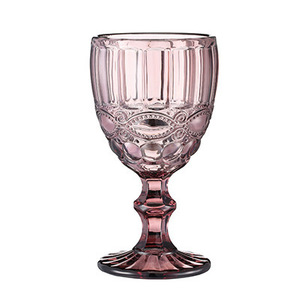 Copas de vidrio/copas de cartón para máquina de <span class=keywords><strong>caf</strong></span>é/copas de champán vintage para bodas, copas de agua y vino de color azul ámbar, cristalería de color rosa - Product Image 4