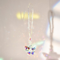 Butterfly Rainbow Maker Suncatcher Bead Art Deco Design Crystal Prism Wind Chime Outdoor Kerstcadeau