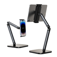 Support de Téléphone/Tablette Pliable et Réglable X69Pro en Alliage d'Aluminium pour Bureau, Compatible iPad et iPhone