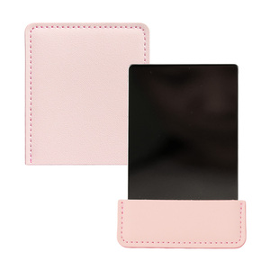Portable Texture Finish Makeup <b>Mirror</b> <b>with</b> Clear Reflection and Compact Folding Design for Outdoor Cosmetic Touch Up - Product Image 1