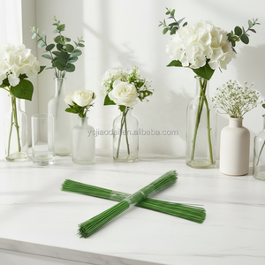 โรงงานจีนลดราคา 18 #   ลวดดอกไม้ ลวดเหล็กหุ้มกระดาษ 36 ซม. สีเขียว ขาว น้ำตาล ก้านดอกไม้ประดิษฐ์ ทำมือ สำหรับงานแต่งงาน - Product Image 6