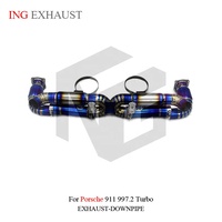 Système d'échappement Valvetronic en titane ING pour Porsche 911 997.2 Turbo, pièces de tuning ultra-légères, vente en gros