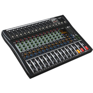 Mezclador <span class=keywords><strong>de</strong></span> Audio Analógico Profesional Serie BK <span class=keywords><strong>de</strong></span> 6/8/12 Canales con Faders Deslizantes y 99 Efectos DSP para Podcast y Transmisión en Vivo - Product Image 6