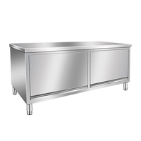 Banc de travail de cuisine en acier inoxydable pour restaurant/armoire de rangement/table de préparation des aliments avec 3 tiroirs