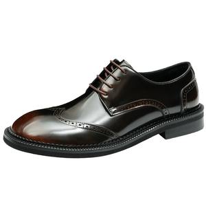 Botas Impermeables de Invierno, Estilo Nuevo, Clásicas, Versátiles, Casuales, de Caña Alta, para Trabajo al Aire Libre, de Cuero Genuino para Hombre, que Aumentan la Estatura, Deportivas - Product Image 1