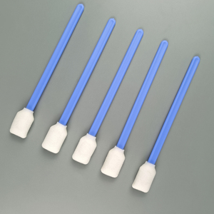 Lint Free Printhead Cleaning Rectangle Flat Industrial Cleanroom Polyurethane Foam Tip Swab Stick