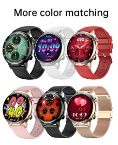 Reloj Inteligente De Mujer Con Control De Acceso NFC, Reloj Inteligente Con Pantalla Táctil Amoled De 1,1 Pulgadas, Relojes De Pulsera Para Mujer - Product Image 6
