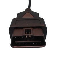 Cable OBD2 de 16 pines personalizado de fábrica con conector macho J1962 Cable de diagnóstico OBD para automóviles para aplicaciones electrónicas de automóviles