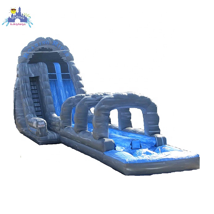 Outdoor Commercial Inflatable Water Slide/ Bouncer Castle With Pool For Sale