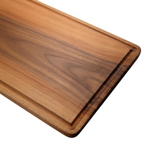 Tabla de Cortar Rectangular de Madera Sostenible de Primera Calidad, Tabla de Cortar con Diseño de Tablero de Ajedrez, Apta para Lavavajillas, para Preparación de Alimentos en la Cocina - Product Image 1