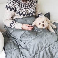 Peppy Buddies ultraléger résistant à l'eau réversible compressible couette couette chien sac de couchage lit