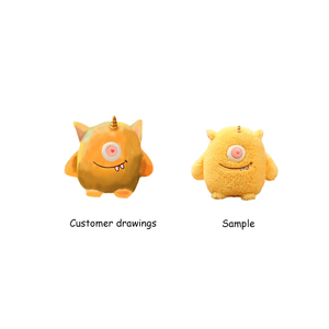 Peluche souple petit jouet personnalisé oreiller en peluche personnalisé pendentif animaux poupées mélange personnalisé <span class=keywords><strong>anime</strong></span> peluche monstre jouets - Product Image 3