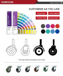 Heavy Duty Thread Stem Swivel Castor Krankenhaus bett <span class=keywords><strong>Caster</strong></span> <span class=keywords><strong>Wheel</strong></span> Geräuschlose medizinische Ausrüstung Cart <span class=keywords><strong>Caster</strong></span> - Product Image 6