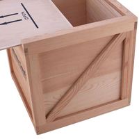 Boîte en bois avec couvercle coulissant, boîte de rangement en contreplaqué de pin, gravure laser personnalisée pour emballage cadeau