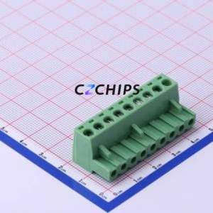 XY2500F-A-5.0-9P Plug-in Terminal Block P=5mm Connector ( Connector Type: Plug )( Construction: 1x9P )( Pitch: 5mm ) - Product Image 1