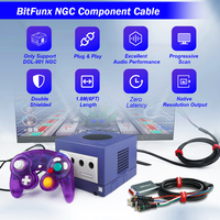 Autres accessoires de jeu Échantillon gratuit Sortie AV 5 RCA YPbPr Câble vidéo composant Gamecube pour NGC