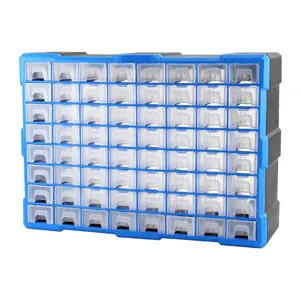 Hoge Kwaliteit Pp Materiaal Plastic Organizer Box Met 64 Laden Kunststof Kast Opbergdoos U-1511