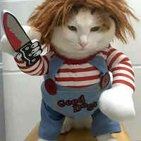 Vente en gros de vêtements pour chats et chiens, couteaux, costumes de transformation de poupées, costumes amusants, vêtements et accessoires pour animaux de compagnie pour Halloween