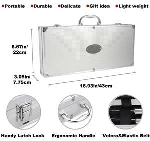 Juego de Utensilios para Barbacoa de Acero Inoxidable Portátil de 26 Piezas, Utensilios para Asar al Aire Libre, Accesorios para Barbacoa, Herramientas para Asar - Product Image 6