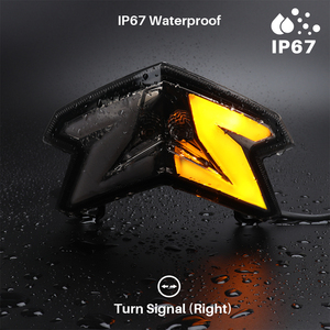 Feu arrière LED intégré avec clignotant Système d'éclairage de la lampe de moto pour <span class=keywords><strong>Kawasaki</strong></span> Z125 PRO <span class=keywords><strong>Z800</strong></span> - Product Image 6