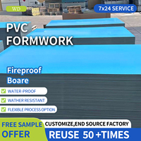 Vente directe d'usine, coffrage en béton industriel en PVC ignifuge, résistant au feu, imperméable, résistant à l'humidité, réutilisable, écologique