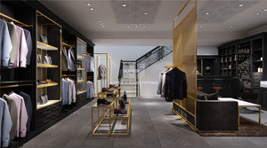 Meubles de présentation de vêtements en bois de luxe, design de boutique, prix d'usine en gros, accessoires de <span class=keywords><strong>magasin</strong></span> de vêtements en bois tendance pour les vêtements - Product Image 5