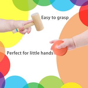 Đầu thời thơ ấu Montessori cho bóng trackers an toàn đồ chơi bằng gỗ cho tay-mắt phối hợp gỗ thủ công mỹ nghệ và tường dấu hiệu - Product Image 4