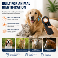 Lector RFID W90D 134.2Khz LF Fdx B, Escáner de Microchip para Etiquetas de Oreja de Animales, Iso11784/85, Identificación de Ganado Portátil