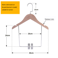 Long personnalisé bébé mâle femelle fil métallique barre de chute naturel enfant en bois costume manteau pantalon et jupe cintres avec clip tige