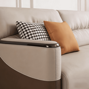 Canapé de salon style italien, design simple et classique, 5 places, nouveau design nordique, en <span class=keywords><strong>cuir</strong></span>, moderne, extensible, pour appartement - Product Image 3
