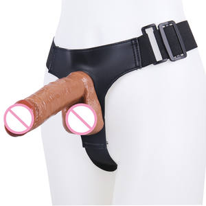 समलैंगिक महिलाओं के लिए बेल्ट के साथ डिल्डो पर थोक यथार्थवादी पट्टा सेक्स नरम डिल्डो महिला हस्तमैथुन सेक्स खिलौने - Product Image 2