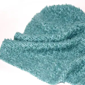 2024 Offre Spéciale vente en gros Polyester boucle fil cercle polaire laine Tweed tricoté tissu pour vêtements d'hiver Textile à la maison