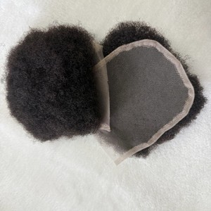 Parrucca Nera Afro Kinky Ricci con Chiusura Frontale Intrecciata Opaca per Donna, con Cappuccio per Parrucca 13x4 5x5 4x4 - Product Image 1