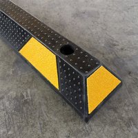 Butée de roue industrielle robuste en caoutchouc vulcanisé de 65 pouces, haute résistance à l'usure et aux températures, TG-DCR14 noire pour usage industriel