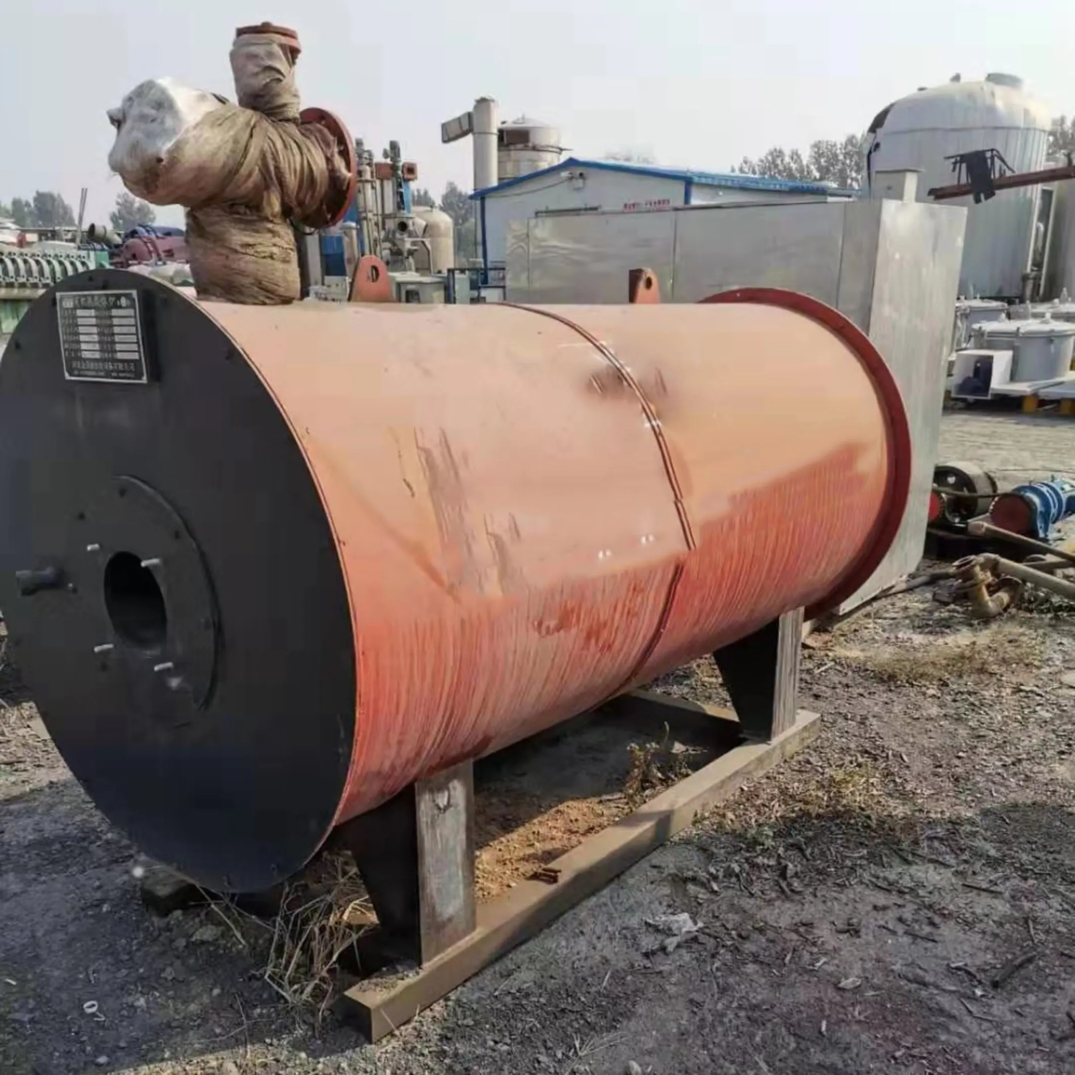 Low price second hand 1-20t electric industrial horizontal heat transfer oil steam boiler
