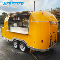 Remorques de camions de restauration rapide mobiles personnalisées CE(WVTA) DOT, prix réel, entièrement équipées, chariots à café et à glaces, camions de restauration avec cuisine