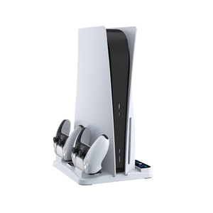 Ps5 Console Cooling Fan <b>Stand</b> With Dual <b>Controller</b> Charger Dock White 22.2X26.1X4.7Cm - Product Image 3