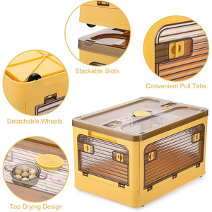 Direct Factory Extra Large Plastic Storage Box Tub with Front Open Window Baby Clothing Organizer for Toys and Bedding - Product Image 4