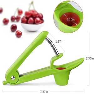 Strumento di rimozione di noccioli di ciliegio e frutta strumento strumento di rimozione di nocciolo di oliva strumento da cucina portatile con chiusura salvaspazio Design per fare marmellata - Product Image 4