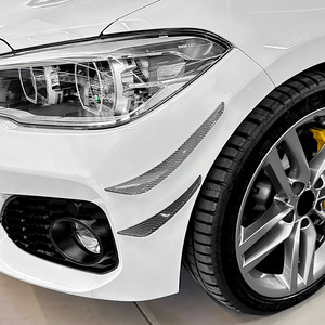 Bmw 1 Series F20 F21 M Sport Front Bumper Side Air Blaster <b>Decals</b> Carbon Fiber Texture Piano Black Adhesive <b>Car</b> Stickers - Product Image 2
