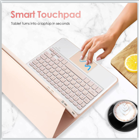PU Leather Shockproof Detachable Touchpad Keyboard Case for iPad 10.9 2022