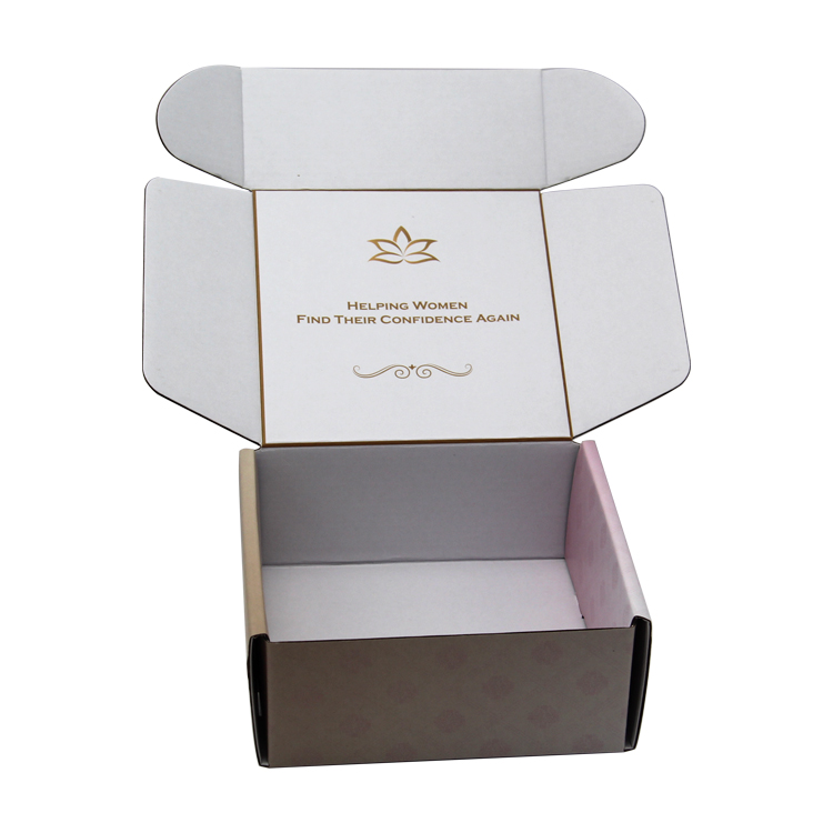 custom logo kraft paper rose gold shipping 9x6x4 mailer sneaker packaging boxes with logo